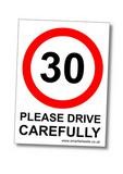 30mph Wheelie bin sticker